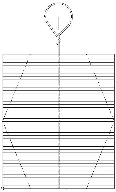 the cutting diagram for popsicle stick spinner