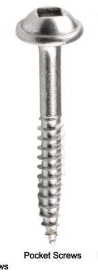 wood screw with smooth upper shank